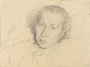 Die Schwester des Künstlers, Marie von Kalckreuth von Leopold von Kalckreuth
