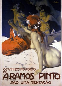 Werbung für portugiesische Weine. Plakat von Leopoldo Metlicovitz, ca. 1915