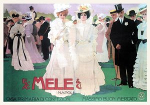 Mele-Mode für die Reichen bei den Rennen von Leopoldo Metlicovitz
