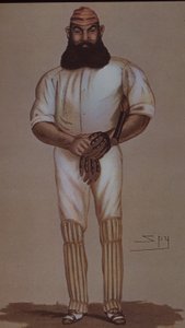 Cricket-Held W.G. Grace, Karikatur für Vanity Fair
