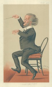 Richard Wagner, Musik der Zukunft, 19. Mai 1877, Vanity Fair Karikatur von Leslie Matthew Ward
