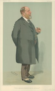 Sir John Wolfe-Barr, Er hat nichts besseres als sein eigenes Glück gestaltet, 26. Januar 1905, Vanity Fair Karikatur von Leslie Matthew Ward