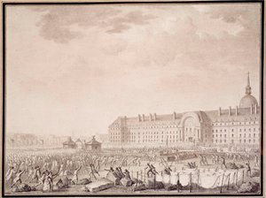 Französische Revolution: Bewaffnung in den Invalides am 14. Juli 1789