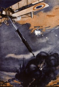 Erster Weltkrieg: Bombe von einem Flugzeug abgeworfen von Leven & Lemonier