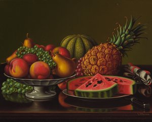 Stillleben mit Früchten von Levi Wells Prentice
