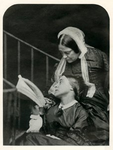Christina Rossetti und ihre Mutter Frances Rossetti, 1863, 1948 von Lewis Carroll