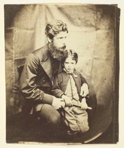Pfarrer James Langton Clark und Sohn Charles (Robin) von Lewis Carroll
