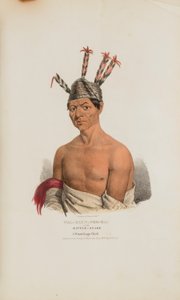 WAA-KAUN-SEE-KAA oder die Klapperschlange; Ein Winnebago-Häuptling, aus dem Aboriginal Portfolio