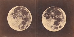 Vollmond: Der linke Mond wurde am 2. Juni 1871 fotografiert. Der rechte Mond wurde..., 1871 von Lewis Morris Rutherfurd