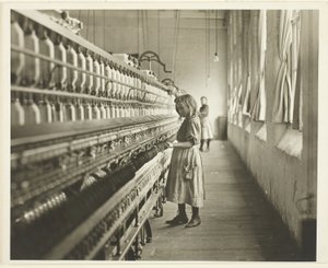 Sadie Pfeifer, eine Baumwollspinnerin, Lancaster, South Carolina