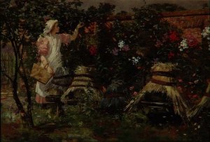 Mädchen und Bienenstöcke