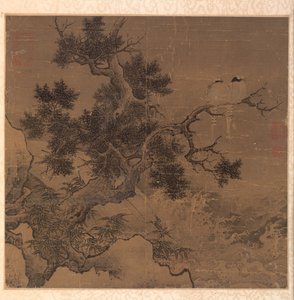 Vögel auf einem Baum über einem Wasserfall, 1127-1279 von Li Di