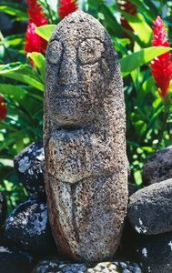 Anthropomorphe Tiki-Skulptur, Papeete, Tahiti von Unbekannt Unbekannt