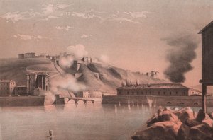 Schlacht um die Festung und Forts von Porta Pia gegen Lazzaretto, Belagerung von Ancona von Unbekannt Unbekannt