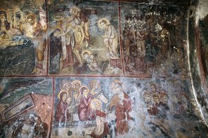 Fresken in der Kirche Metamorphosis tou Sotiros, Kefali, Kreta, Griechenland