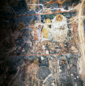 Fresken an der Decke des Klosters Agios Georgios, Diavaide, Kreta, Griechenland