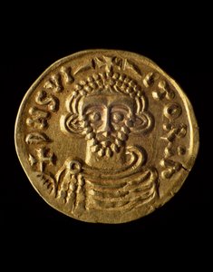 Goldmünze von Prinz Arechi, recto, Langobardenmünzen, 8. Jahrhundert von Unbekannt Unbekannt