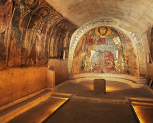 Italien, Apulien, Gravina in Puglia, Felsenkrypta der Kirche San Vito Vecchio von Unbekannt Unbekannt