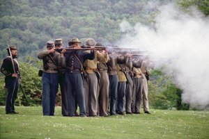 Moderne Nachstellung der Schlacht von Gettysburg von Unbekannt Unbekannt