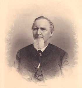 Porträt des amerikanischen methodistischen Geistlichen John L. Smith, Stich von F. E. Jones, um 1870