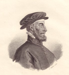 Porträt des italienischen Verlegers und Druckers Paolo Manuzio (1512-1574), Kupferstich von S. Maffeis von Unbekannt Unbekannt