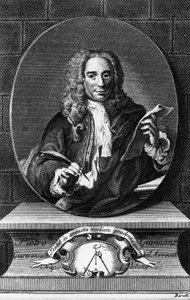 Porträt von Pietro Giannone (1676-1748), italienischer Philosoph, Historiker und Jurist, Gravur von Antonio Baratti (1724-1787) aus Istoria civile del Regno di Napoli von Pietro Giannone, veröffentlicht von Giambattista Pasquali von Unbekannt Unbekannt