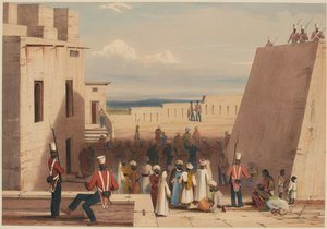 Ghuznee. Gefangene unter Bewachung der 19. Bombay Native Infantry