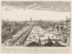 Foro Romano aus Prospectus Locurum Urbis Romae Insignium, 1666 von Lievin Cruyl
