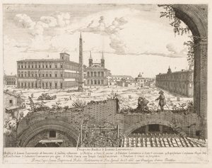 S. Giovanni in Laterano aus Prospectus Locurum Urbis Romae Insignium, 1666 von Lievin Cruyl