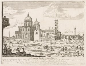 Santa Maria Maggiore aus Prospectus Locurum Urbis Romae Insignium, 1666 von Lievin Cruyl