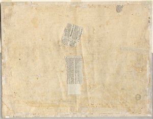 Abzeichnung eines Brunnens von Recto und Skizzen von zwei Gesichtern (Verso) von Lievin Cruyl