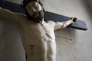 Christus am Kreuz (Detail) von Ligier Richier