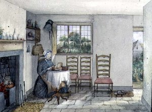 Mrs. Hancocks Cottage, eines der Armenhäuser in Anyhoe von Lili Cartwright