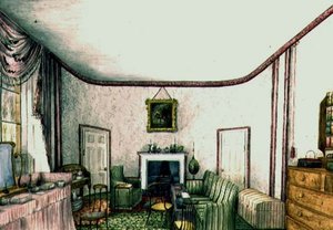 Das rosa Zimmer in Aynhoe