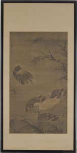 Schwimmende Gänse von Lin Liang