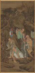 Luohan beim Wäschewaschen, 1178
