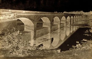 Brücke in der Nähe des Sammlerhauses, Shungavellor, Indien
