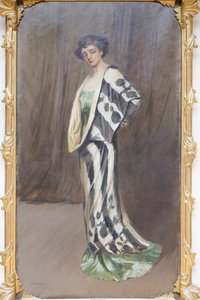 Porträt von Irma Gramatica von Lino Selvatico