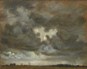 Wolkenstudie, ca. 1850 von Lionel Constable