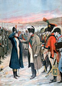 Napoleon präsentiert der Offizierin Marie Schellinck das Ehrenlegion, 1808 1894