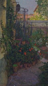 Das Triptychon oder Garten in Blüte (Seitenflügel) 1907