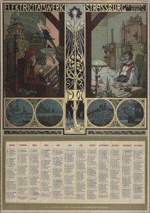 Elektrizitätswerk Straßburg. Kalender für das Jahr 1907, 1906