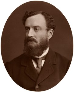 Sir Michael Hicks-Beach, Bart, MP, Hauptsekretär für Irland, 1876 von Lock and Whitfield
