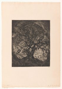 Baum mit kahlen Ästen von Lodewijk Schelfhout (signed by artist)