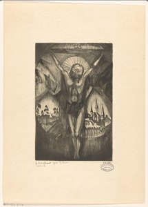Christus am Kreuz von Lodewijk Schelfhout (signed by artist)