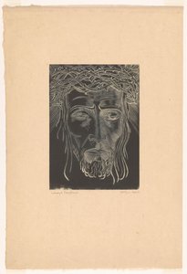 Christus mit Dornenkrone von Lodewijk Schelfhout (signed by artist)
