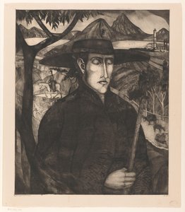 Korsischer Hirte von Lodewijk Schelfhout (signed by artist)