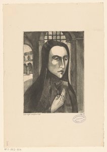 Korsische Frau von Lodewijk Schelfhout (signed by artist)