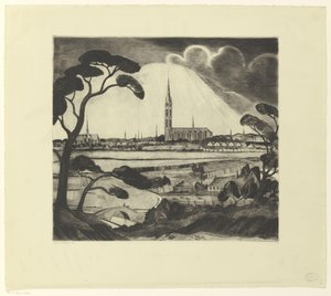 Hilversum und Umgebung von Lodewijk Schelfhout (signed by artist)
