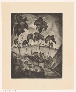 See in einer Hügellandschaft von Lodewijk Schelfhout (signed by artist)
